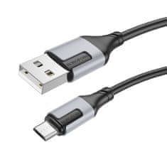 Borofone Kábel BX101 Creator - USB na Micro USB - 2,4A 1 meter čierny