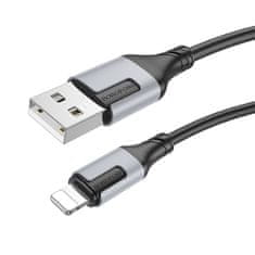 Borofone Kábel BX101 Creator - USB na Lightning - 2,4A 1 meter čierny