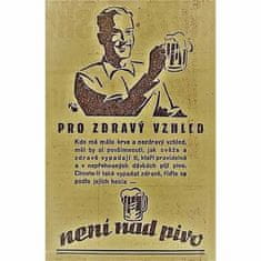 Retro Cedule Ceduľa Pro zdravý vzhled - není nad pivo