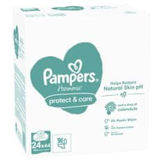 Pampers Harmónia Protect & Care čistiace obrúsky 24 x 44 ks