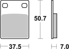 SBS Brzdové doštičky 606HF