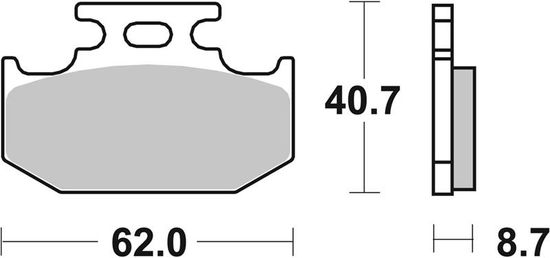 SBS Brzdové doštičky 632HF