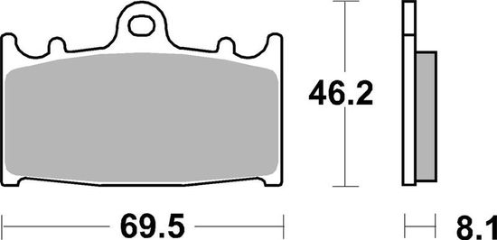 SBS Brzdové doštičky 631HF