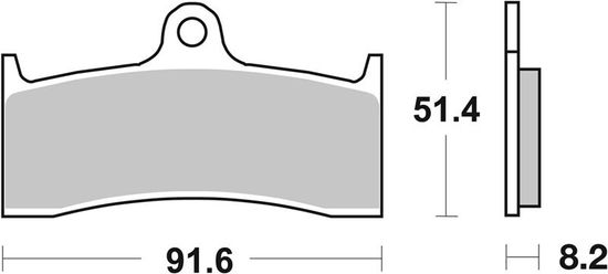 SBS Brzdové doštičky 676RS