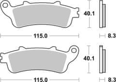 SBS Brzdové doštičky 736LS