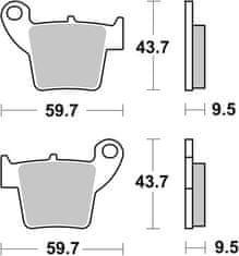 SBS Brzdové doštičky 777RSI