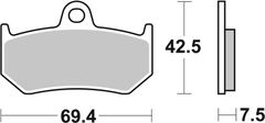 SBS Brzdové doštičky 763LS