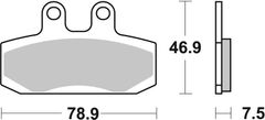 SBS Brzdové doštičky 696HF