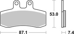 SBS Brzdové doštičky 681HF