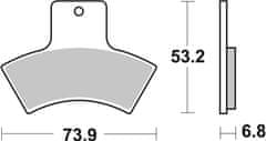 SBS Brzdové doštičky 755ATS