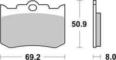 SBS Brzdové doštičky 678HF