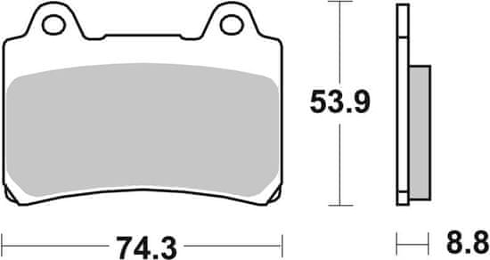 SBS Brzdové doštičky 613HS