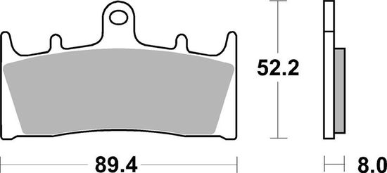 SBS Brzdové doštičky 686HS