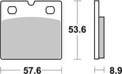 SBS Brzdové doštičky 640HS