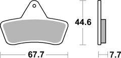 SBS Brzdové doštičky 758ATS