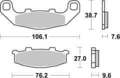 SBS Brzdové doštičky 615LS