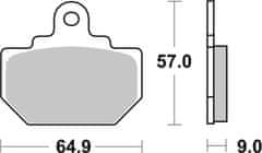 SBS Brzdové doštičky 610HF