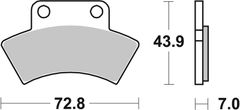 SBS Brzdové doštičky 717ATS