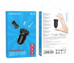 Borofone Rýchlonabíjačka do auta BZ18A 20W čierna 97609