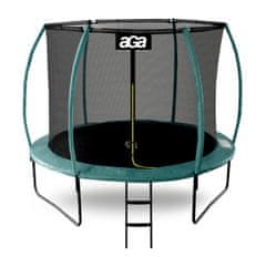 Aga SPORT EXCLUSIVE Trampolína 250 cm Tmavo zelená + ochranná sieť + rebrík