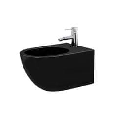 REA CARLO mini - závesný bidet 49x37, čierna matná, REA-C9901