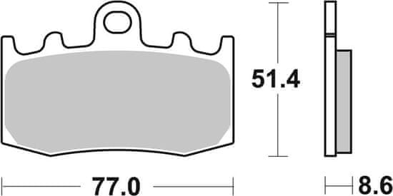 SBS Brzdové doštičky 796HS