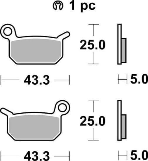 SBS Brzdové doštičky 794RSI