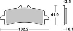 SBS Brzdové doštičky 841DC