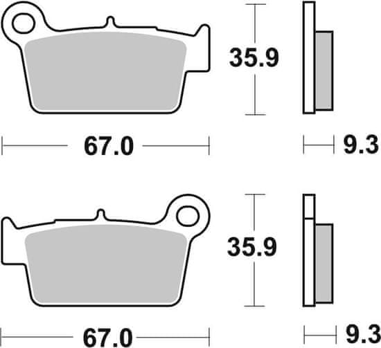 SBS Brzdové doštičky 790RSI