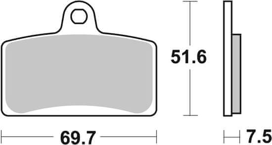 SBS Brzdové doštičky 821HS