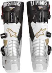 Alpinestars topánky TECH 7 černo-bielo-červeno-šedo-hnedé 52/16