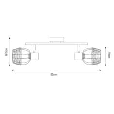 ZUMALINE ZUMALINE Stropné svietidlo COPA R5022003-2TU