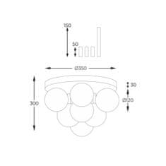 ZUMALINE ZUMALINE Stropné svietidlo ALI 5646