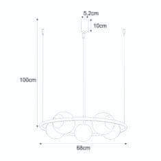 ZUMALINE ZUMALINE 5011 ORBIT 5 závesné svietidlo