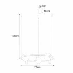 ZUMALINE ZUMALINE 5006 ORBIT 3 plus 3 závesné svietidlo