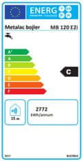 Metalac nerez bojler HYDRA MB 120 E2i, 454 × 1105 × 480, 145524