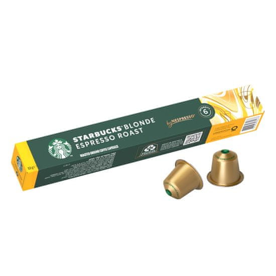 Starbucks by Nespresso Blonde Espresso Roast - kávové kapsule - 10 kapsúl v balení