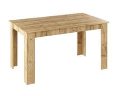 KONDELA Jedálenský stôl dub artisan 140 x 80 cm GENERAL NEW