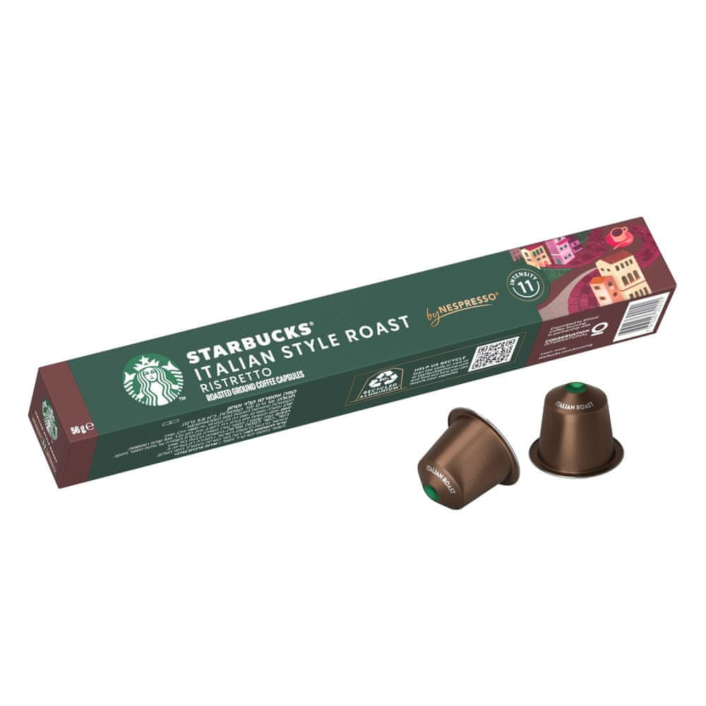 Starbucks Italian Style Roast by Nespresso Dark Roast - kávové kapsule – 10 kapsúl v balení