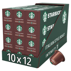 Starbucks Italian Style Roast by Nespresso Dark - kávové kapsule - 12x10 kapsúl