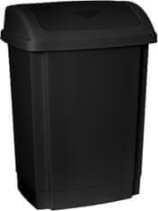 STREFA Odpadkový kôš 25 l, plastový, čierny
