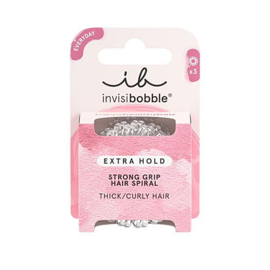 Invisibobble Gumička do vlasov Extra Hold Crystal Clear 3 ks