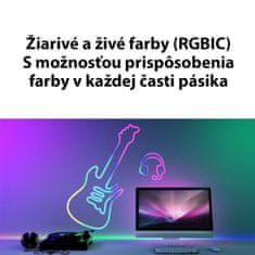 Glowfox Glowfox - Ohybný NEON LED pásik 5M (RGBIC) 