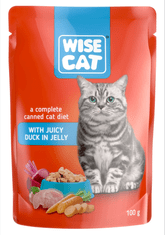 Wise Cat s kačicou v žele 24x100g