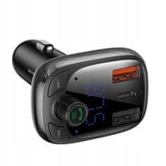 BASEUS Bluetooth FM Transmiter S13 T-shaped čierny (CCMT000101)
