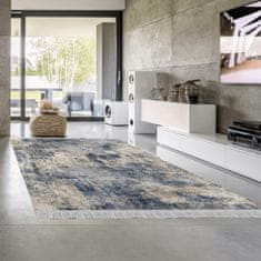 KONDELA Obojstranný koberec, vzor/modrá, 120x180, GAZAN