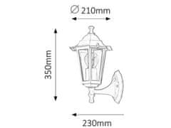Rabalux VELENCE vonkajšie nástenné svietidlo 8203