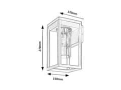 Rabalux ZERNEST vonkajšie nástenné svietidlo 77085