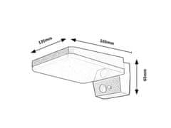 Rabalux LASSET LED solárna lampa 77078