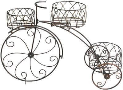 STREND PRO GARDEN Dekorácia Strend Pro, stojan na 3 kvetináče, bicykel